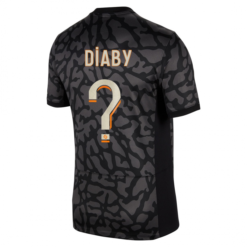 Niño Camiseta Ibrahima Diaby #0 Negro Equipación Tercera 2023/24 La Camisa México