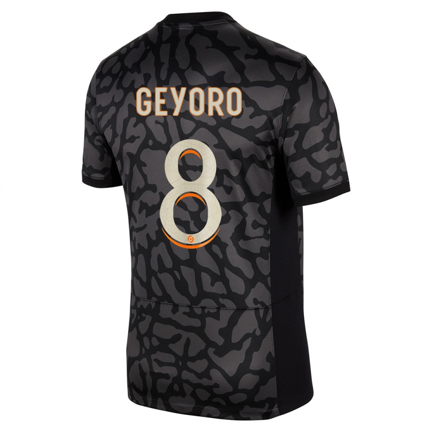 Niño Camiseta Grace Geyoro #8 Negro Equipación Tercera 2023/24 La Camisa México