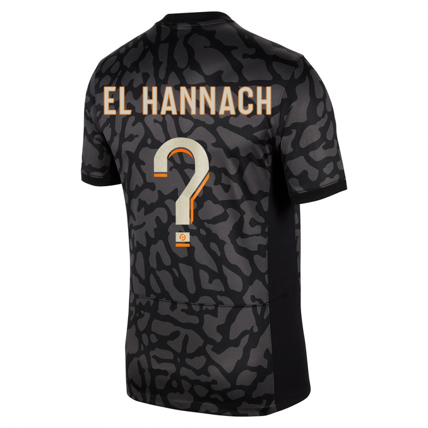 Niño Camiseta Younes El Hannach #0 Negro Equipación Tercera 2023/24 La Camisa México
