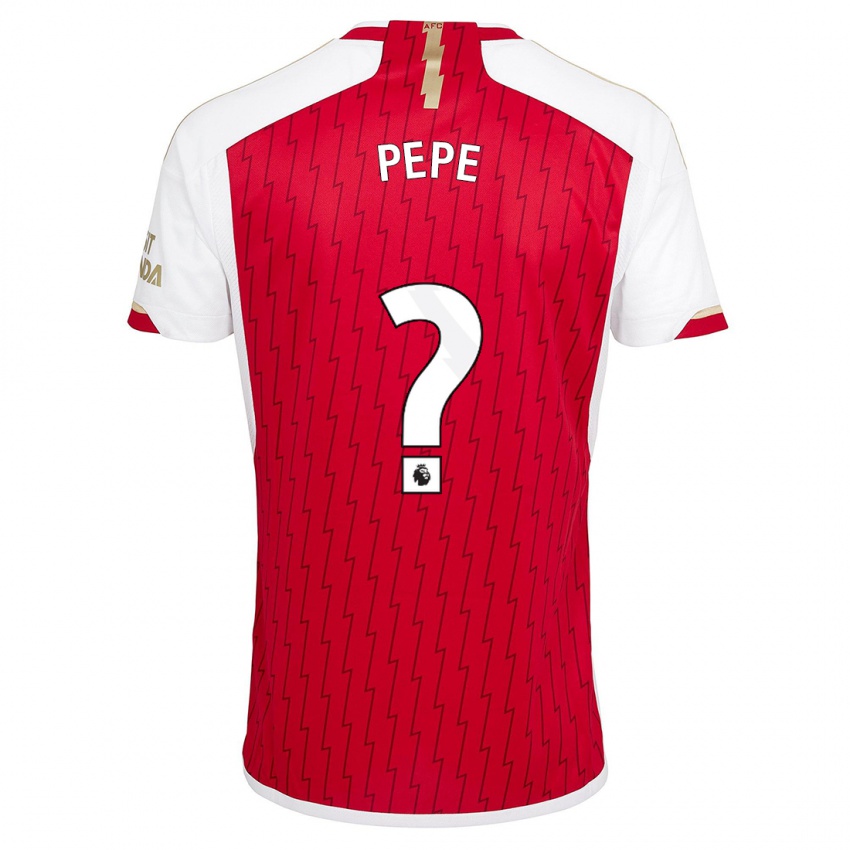 Hombre Camiseta Nicolas Pepe #0 Rojo 1ª Equipación 2023/24 La Camisa México