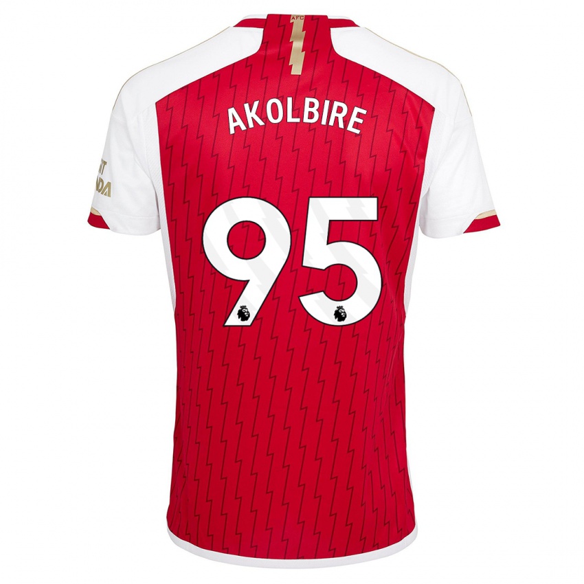 Hombre Camiseta Bless Akolbire #95 Rojo 1ª Equipación 2023/24 La Camisa México