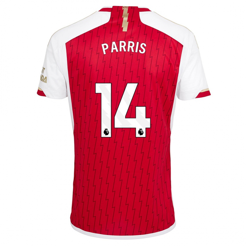 Hombre Camiseta Nikita Parris #14 Rojo 1ª Equipación 2023/24 La Camisa México