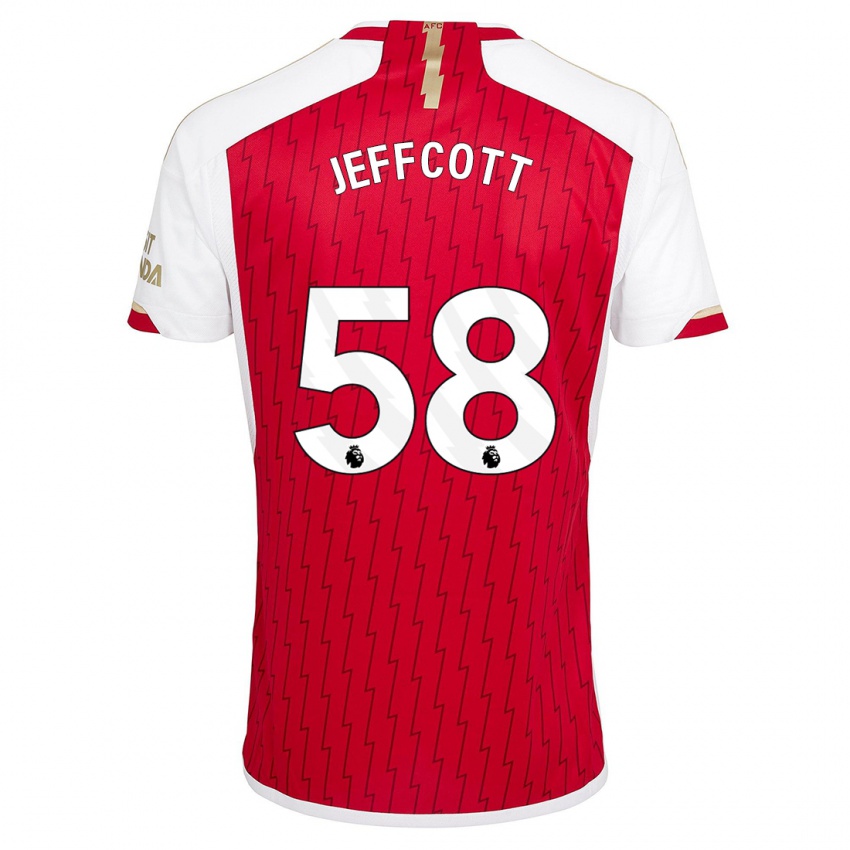 Hombre Camiseta Henry Jeffcott #58 Rojo 1ª Equipación 2023/24 La Camisa México