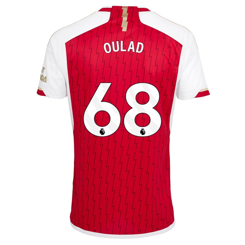 Hombre Camiseta Salah-Eddine Oulad M'hand #68 Rojo 1ª Equipación 2023/24 La Camisa México