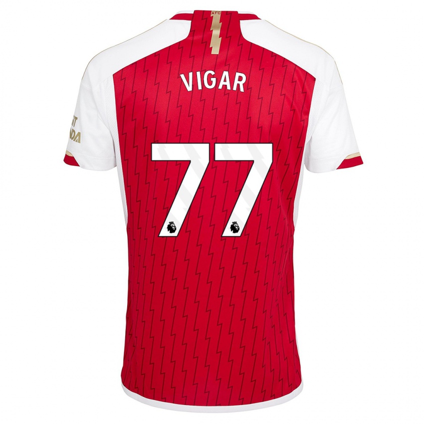 Hombre Camiseta Billy Vigar #77 Rojo 1ª Equipación 2023/24 La Camisa México