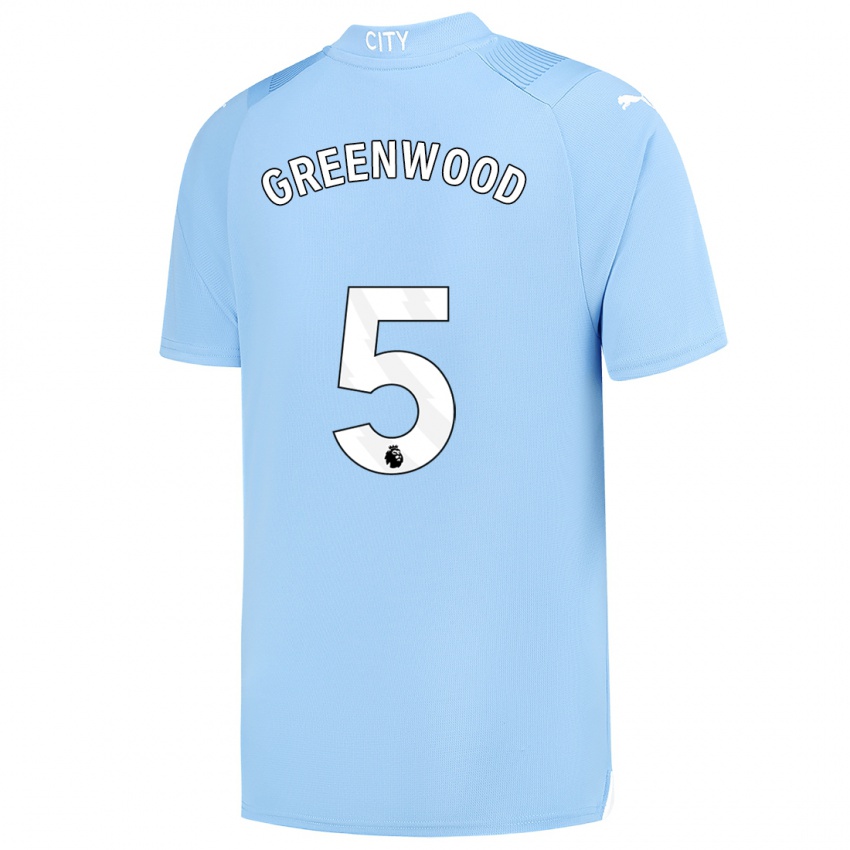 Hombre Camiseta Alex Greenwood #5 Azul Claro 1ª Equipación 2023/24 La Camisa México