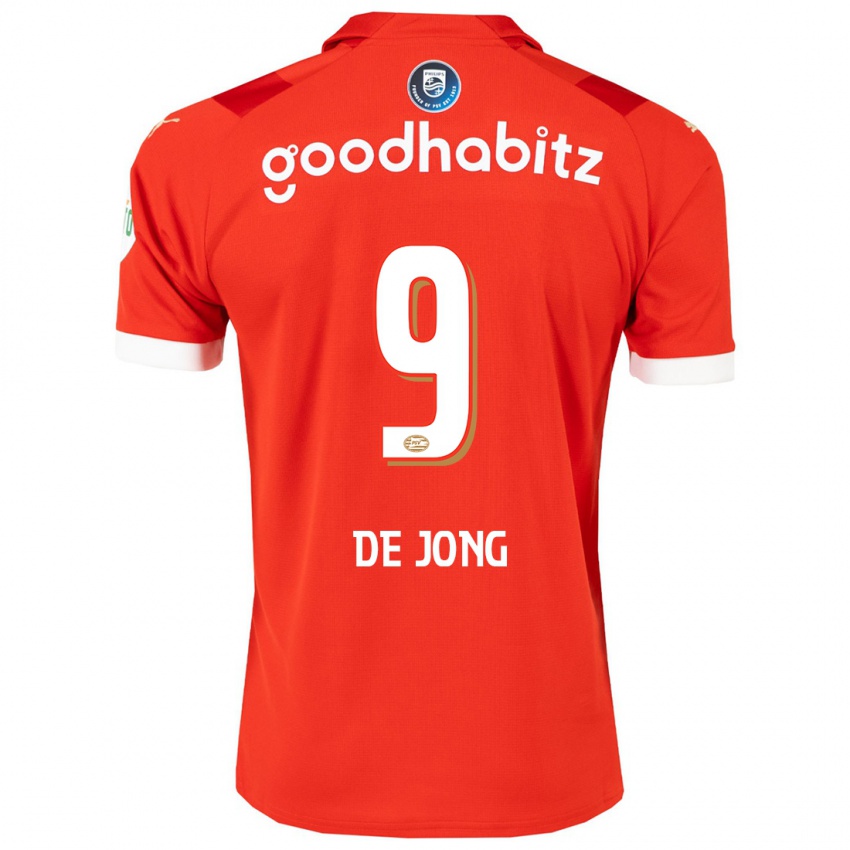 Hombre Camiseta Luuk De Jong #9 Rojo 1ª Equipación 2023/24 La Camisa México