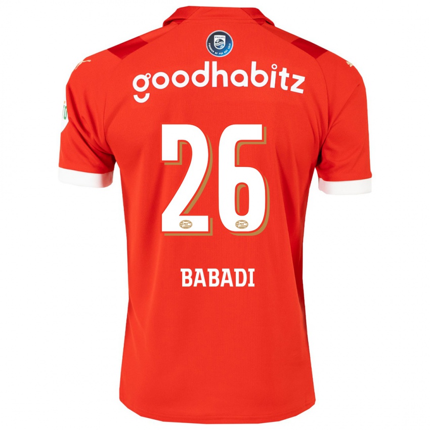 Hombre Camiseta Isaac Babadi #26 Rojo 1ª Equipación 2023/24 La Camisa México