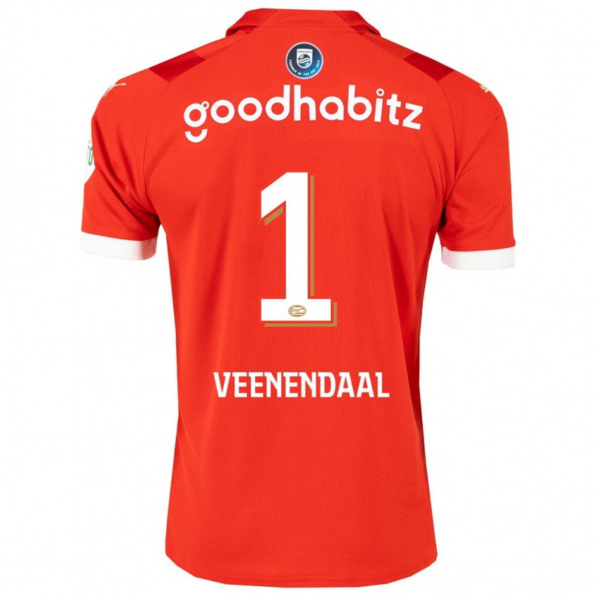 Hombre Camiseta Sari Van Veenendaal #1 Rojo 1ª Equipación 2023/24 La Camisa México