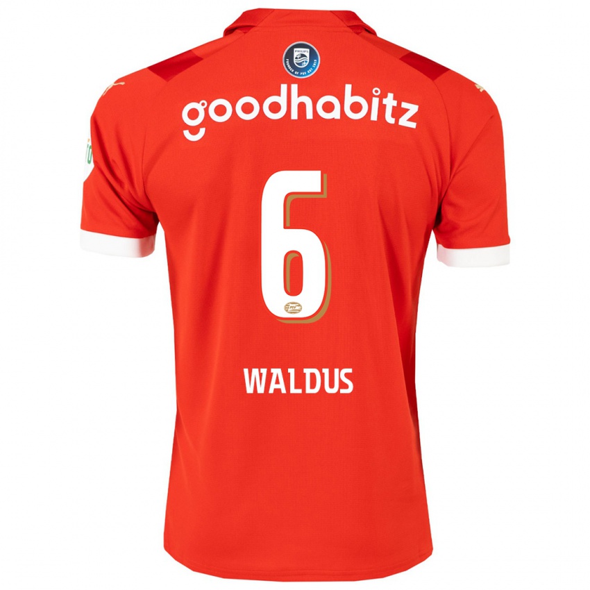 Hombre Camiseta Maruschka Waldus #6 Rojo 1ª Equipación 2023/24 La Camisa México