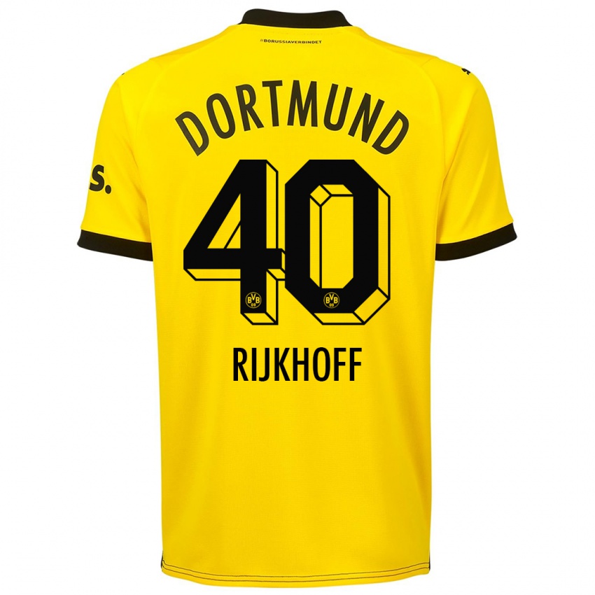 Hombre Camiseta Julian Rijkhoff #40 Amarillo 1ª Equipación 2023/24 La Camisa México