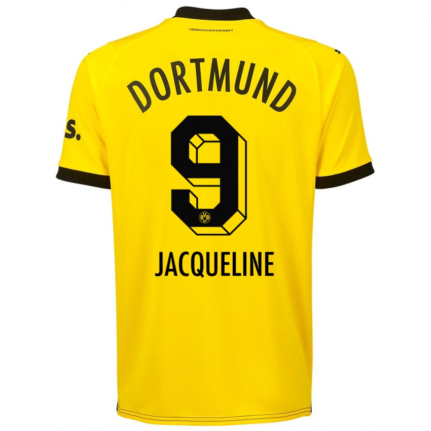 Hombre Camiseta Moreno Jacqueline #9 Amarillo 1ª Equipación 2023/24 La Camisa México