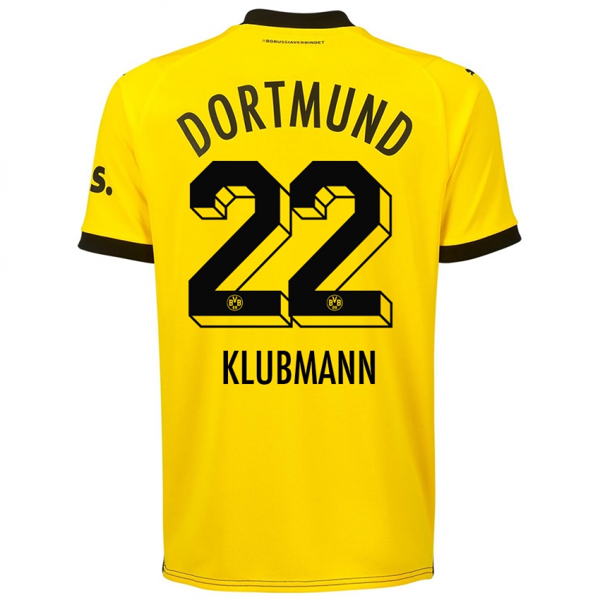 Hombre Camiseta Leon Klubmann #22 Amarillo 1ª Equipación 2023/24 La Camisa México