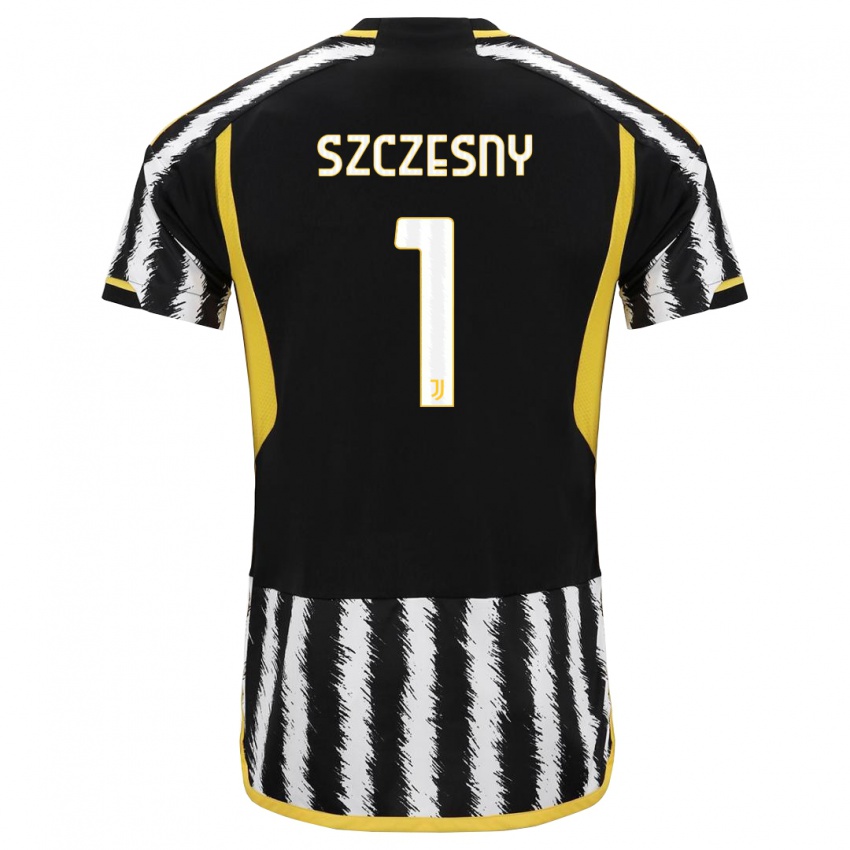 Hombre Camiseta Wojciech Szczesny #1 Blanco Negro 1ª Equipación 2023/24 La Camisa México