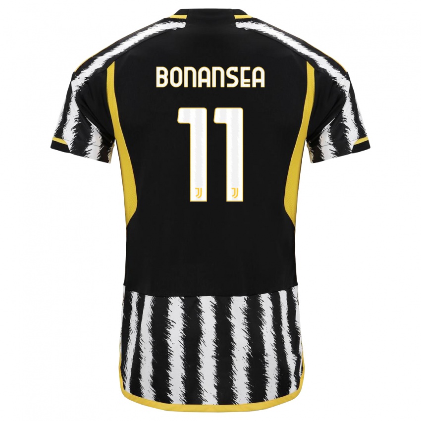 Hombre Camiseta Barbara Bonansea #11 Blanco Negro 1ª Equipación 2023/24 La Camisa México