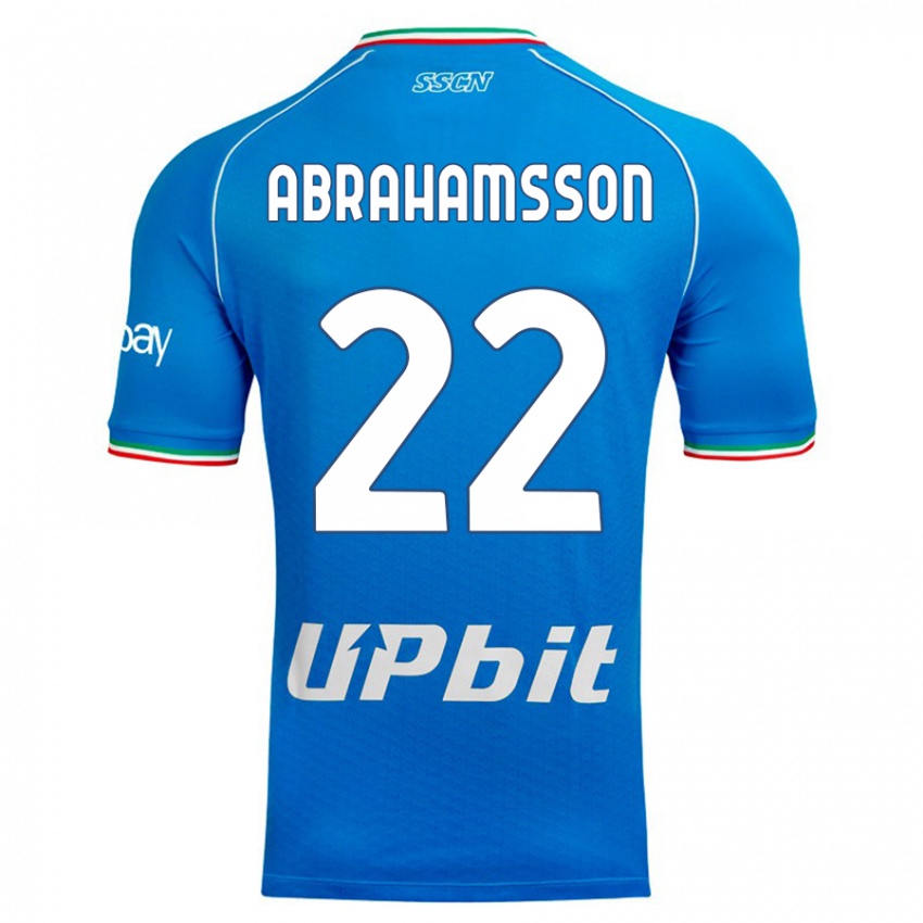 Hombre Camiseta Sejde Abrahamsson #22 Cielo Azul 1ª Equipación 2023/24 La Camisa México