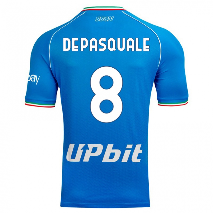 Hombre Camiseta Dylan De Pasquale #8 Cielo Azul 1ª Equipación 2023/24 La Camisa México
