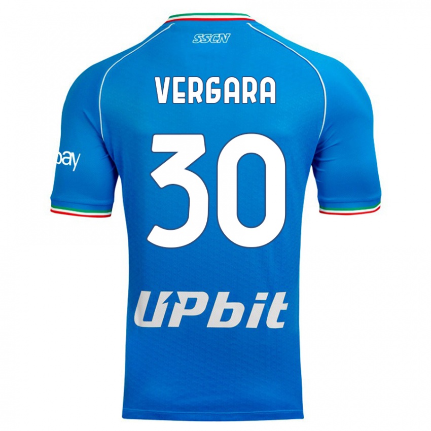 Hombre Camiseta Antonio Vergara #30 Cielo Azul 1ª Equipación 2023/24 La Camisa México