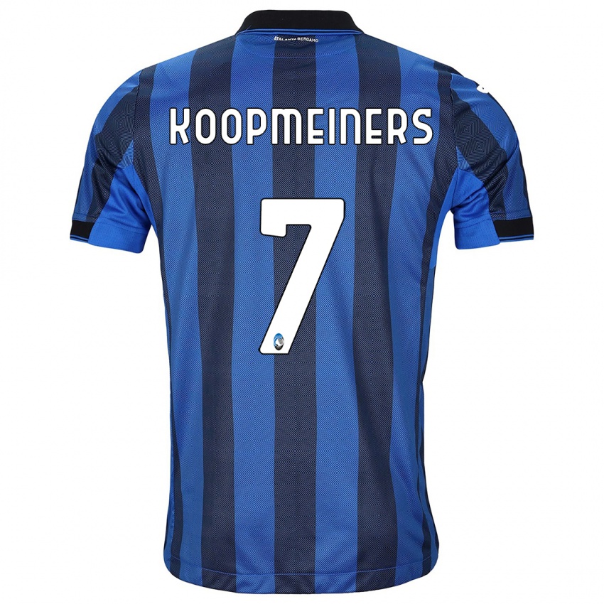 Hombre Camiseta Teun Koopmeiners #7 Azul Negro 1ª Equipación 2023/24 La Camisa México