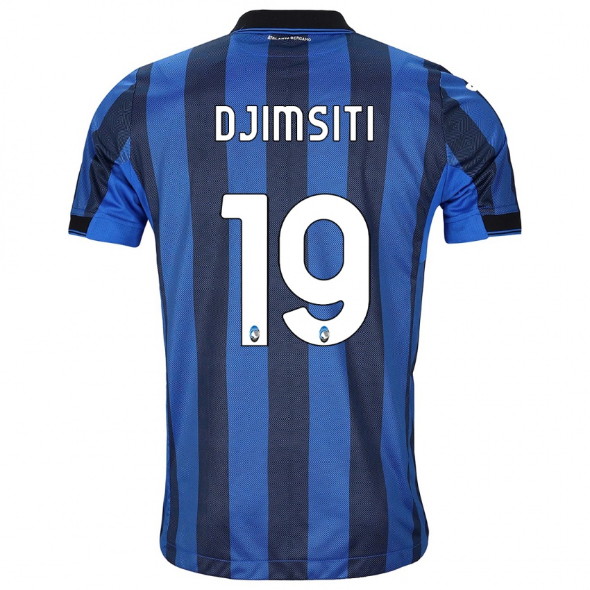 Hombre Camiseta Berat Djimsiti #19 Azul Negro 1ª Equipación 2023/24 La Camisa México