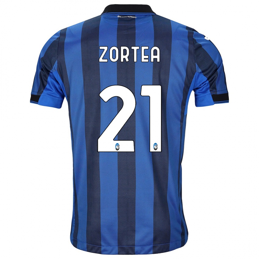 Hombre Camiseta Nadir Zortea #21 Azul Negro 1ª Equipación 2023/24 La Camisa México
