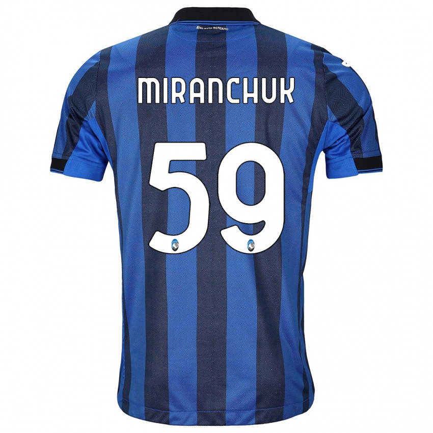 Hombre Camiseta Aleksey Miranchuk #59 Azul Negro 1ª Equipación 2023/24 La Camisa México