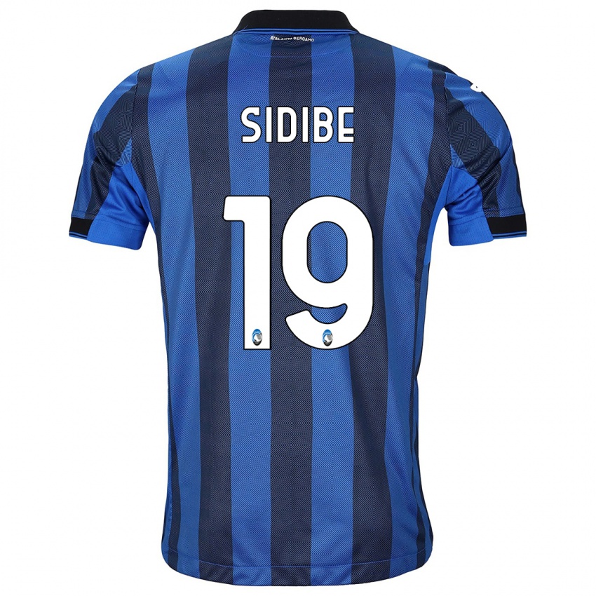 Hombre Camiseta Alassane Sidibe #19 Azul Negro 1ª Equipación 2023/24 La Camisa México