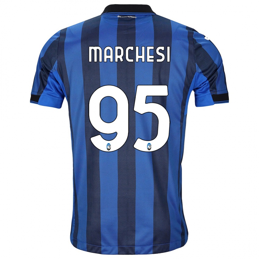 Hombre Camiseta Silvia Marchesi #95 Azul Negro 1ª Equipación 2023/24 La Camisa México