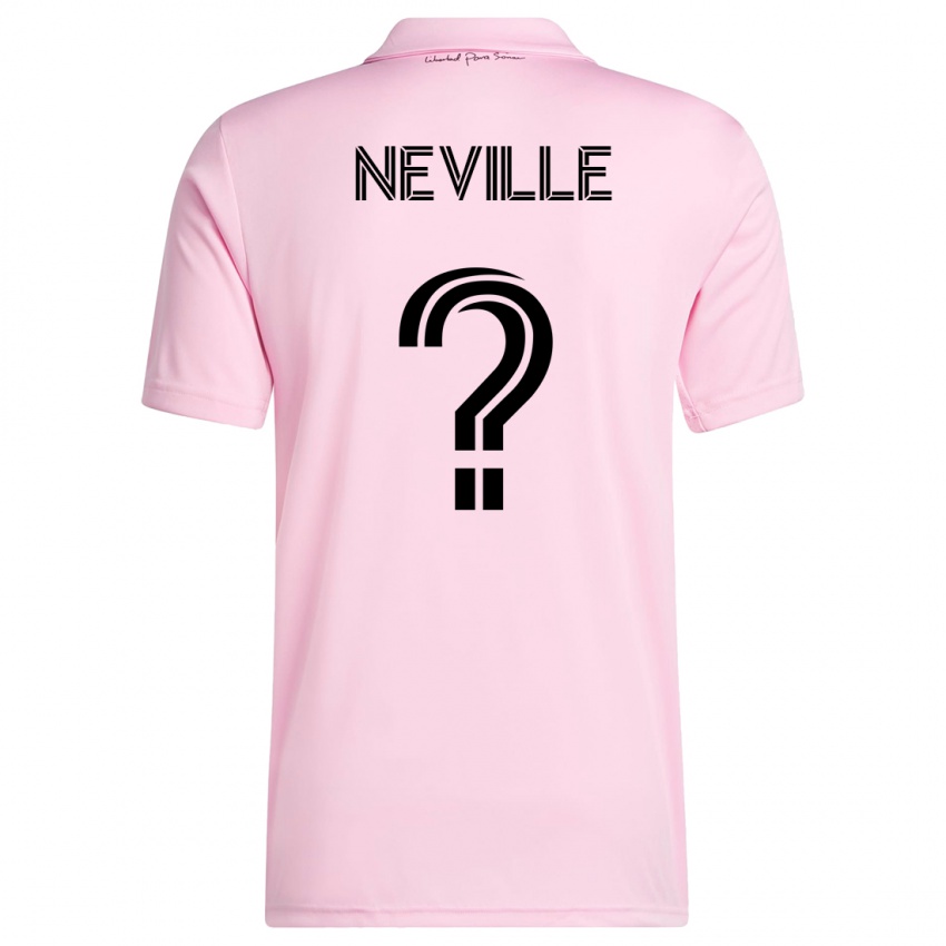 Hombre Camiseta Harvey Neville #0 Rosa 1ª Equipación 2023/24 La Camisa México