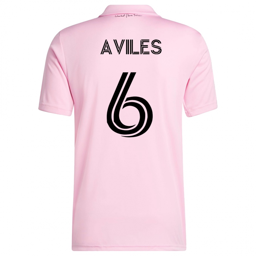 Hombre Camiseta Tomás Avilés #6 Rosa 1ª Equipación 2023/24 La Camisa México