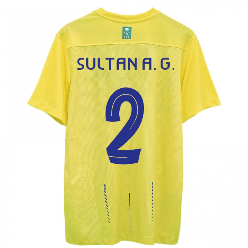 Hombre Camiseta Sultan Al-Ghannam #2 Amarillo 1ª Equipación 2023/24 La Camisa México