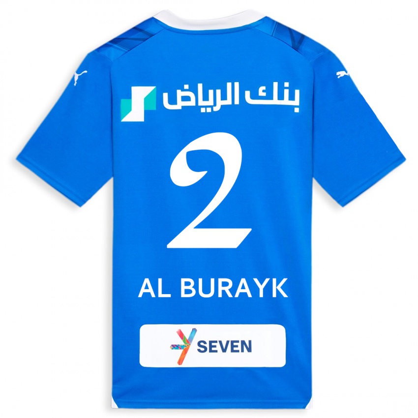 Hombre Camiseta Mohammed Al-Burayk #2 Azul 1ª Equipación 2023/24 La Camisa México