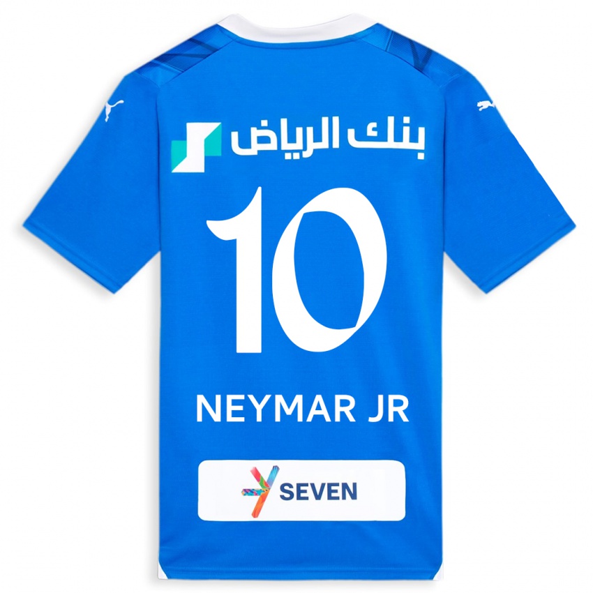 Hombre Camiseta Neymar #10 Azul 1ª Equipación 2023/24 La Camisa México
