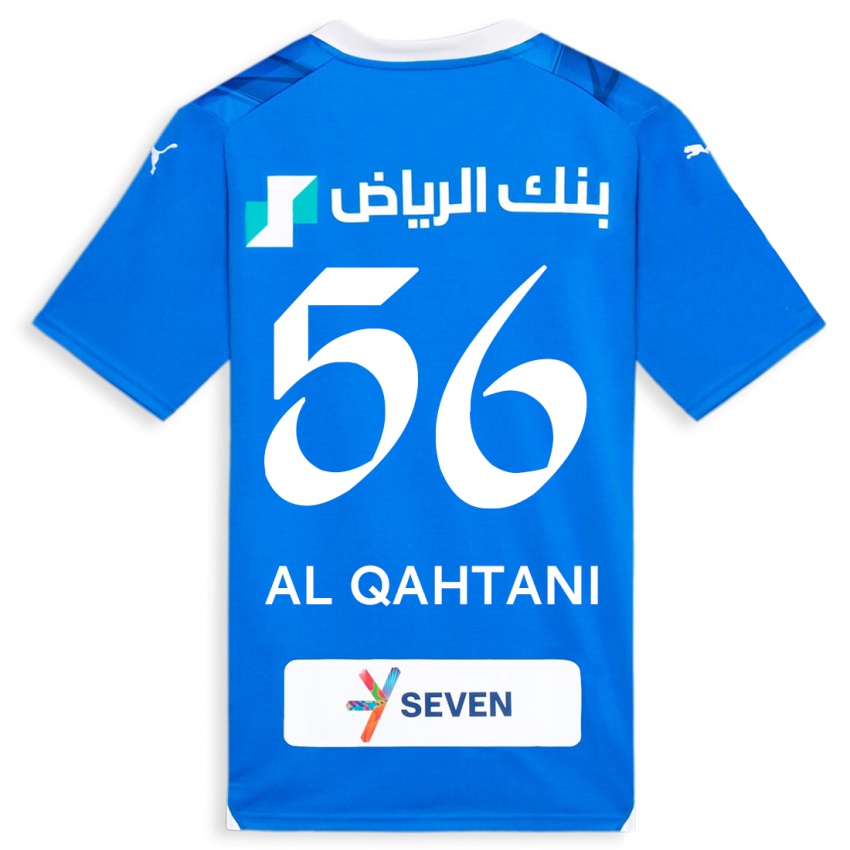 Hombre Camiseta Mohammed Al-Qahtani #56 Azul 1ª Equipación 2023/24 La Camisa México