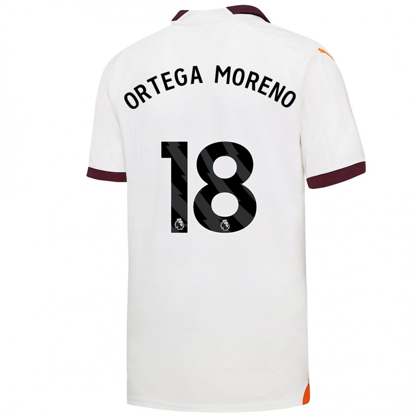 Hombre Camiseta Stefan Ortega Moreno #18 Blanco 2ª Equipación 2023/24 La Camisa México