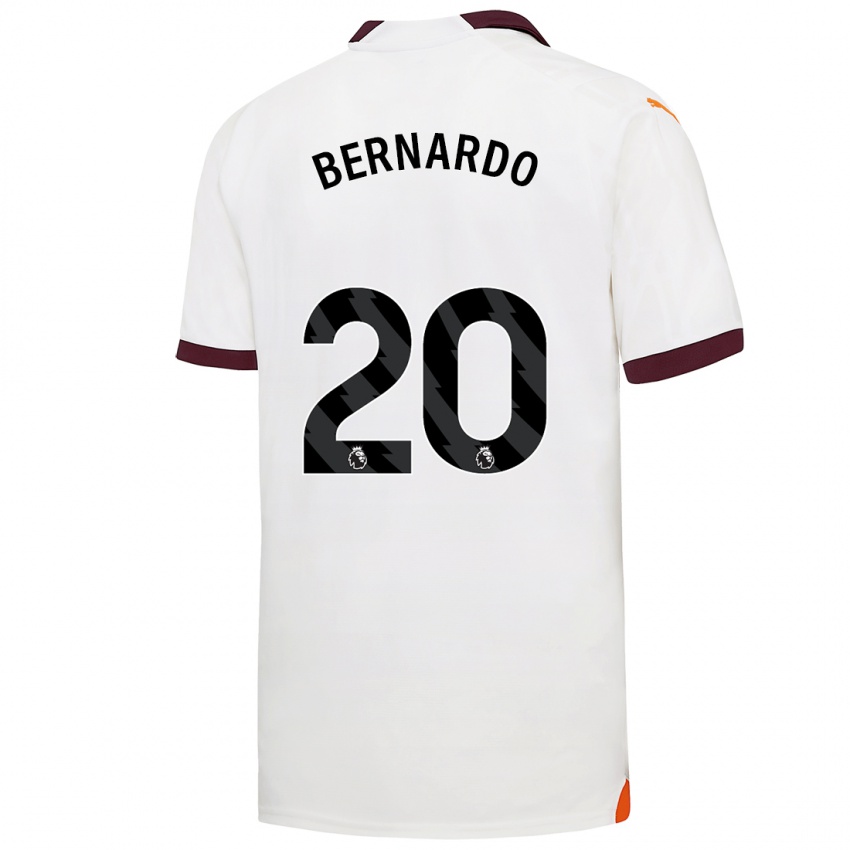 Hombre Camiseta Bernardo Silva #20 Blanco 2ª Equipación 2023/24 La Camisa México