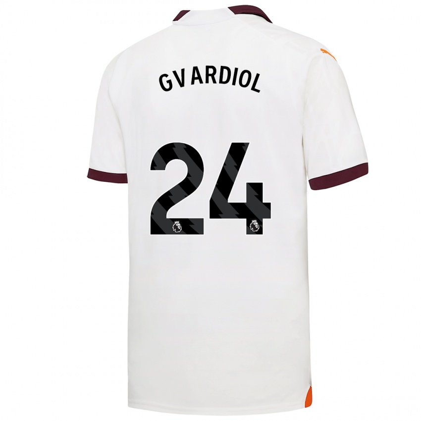 Hombre Camiseta Josko Gvardiol #24 Blanco 2ª Equipación 2023/24 La Camisa México