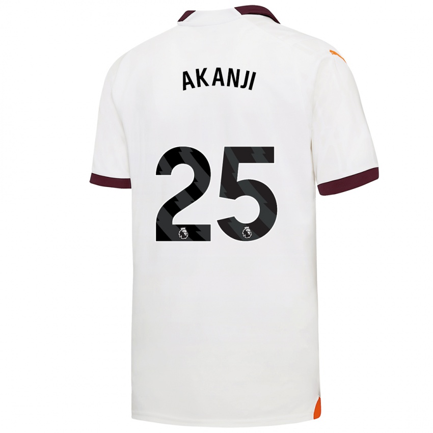 Hombre Camiseta Manuel Akanji #25 Blanco 2ª Equipación 2023/24 La Camisa México