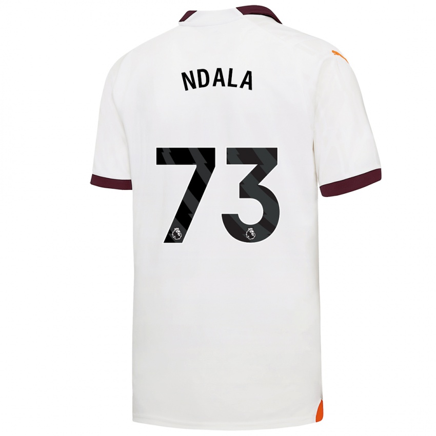 Hombre Camiseta Joel Ndala #73 Blanco 2ª Equipación 2023/24 La Camisa México