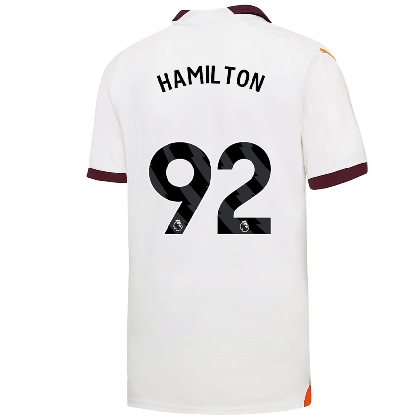 Hombre Camiseta Micah Hamilton #92 Blanco 2ª Equipación 2023/24 La Camisa México