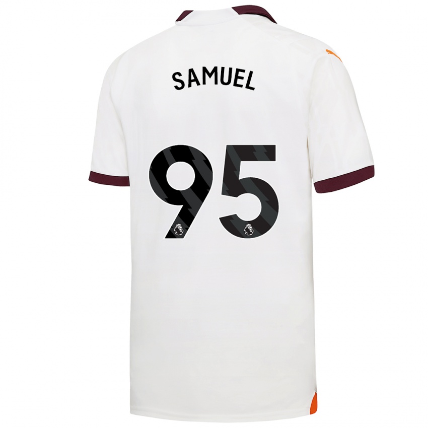 Hombre Camiseta Lakyle Samuel #95 Blanco 2ª Equipación 2023/24 La Camisa México