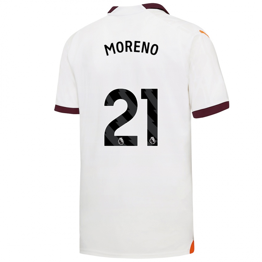 Hombre Camiseta Marlos Moreno #21 Blanco 2ª Equipación 2023/24 La Camisa México