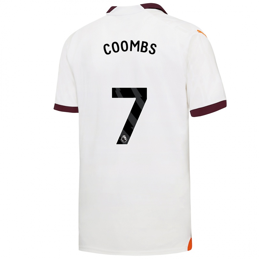 Hombre Camiseta Laura Coombs #7 Blanco 2ª Equipación 2023/24 La Camisa México