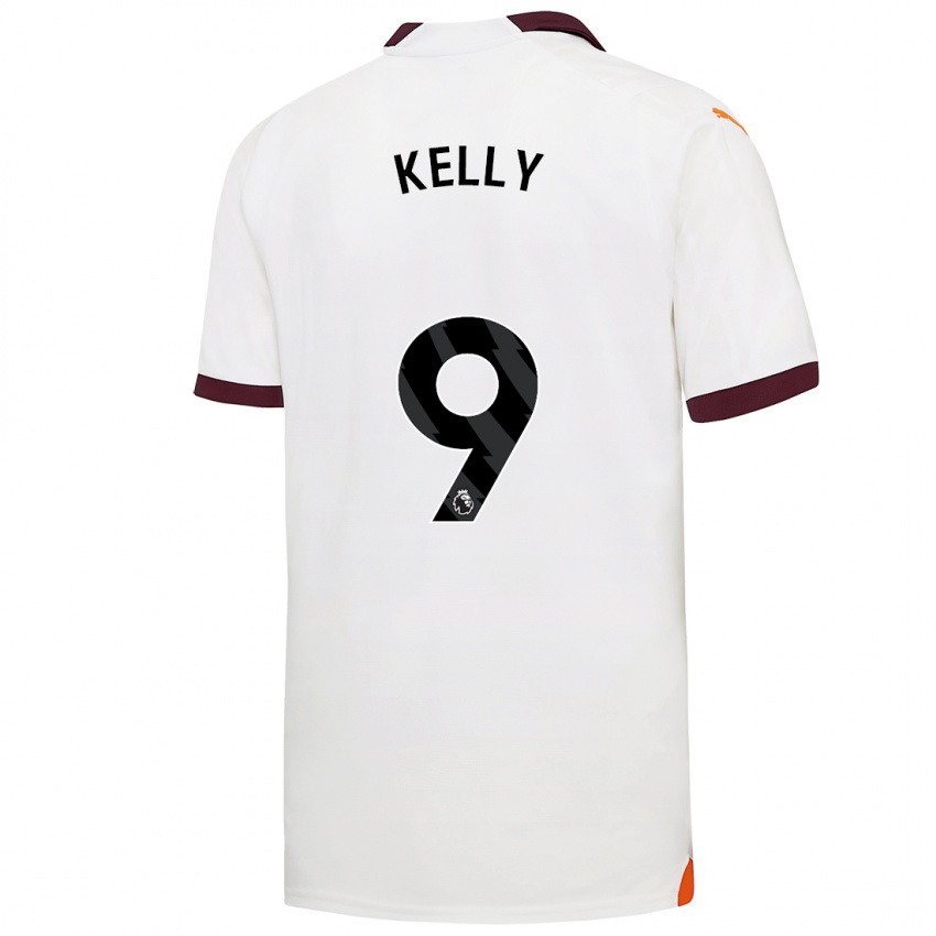 Hombre Camiseta Chloe Kelly #9 Blanco 2ª Equipación 2023/24 La Camisa México