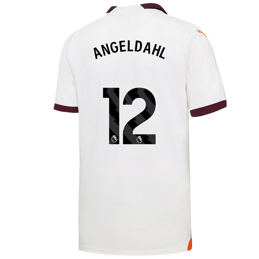 Hombre Camiseta Filippa Angeldahl #12 Blanco 2ª Equipación 2023/24 La Camisa México