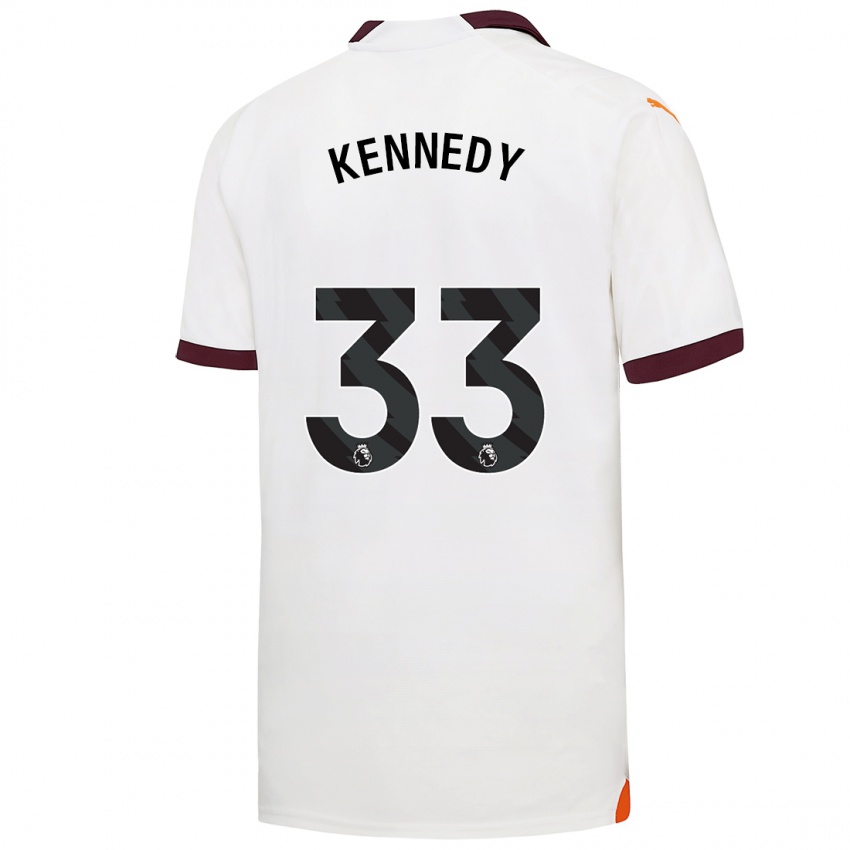 Hombre Camiseta Alanna Kennedy #33 Blanco 2ª Equipación 2023/24 La Camisa México