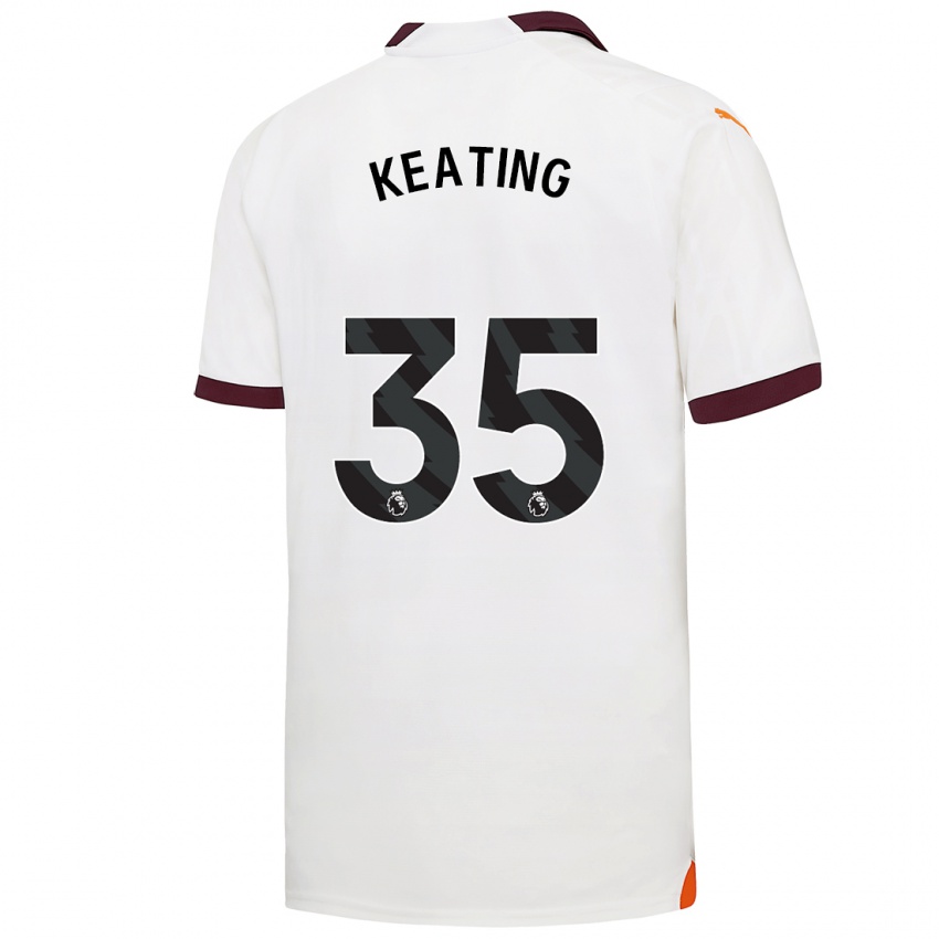 Hombre Camiseta Khiara Keating #35 Blanco 2ª Equipación 2023/24 La Camisa México