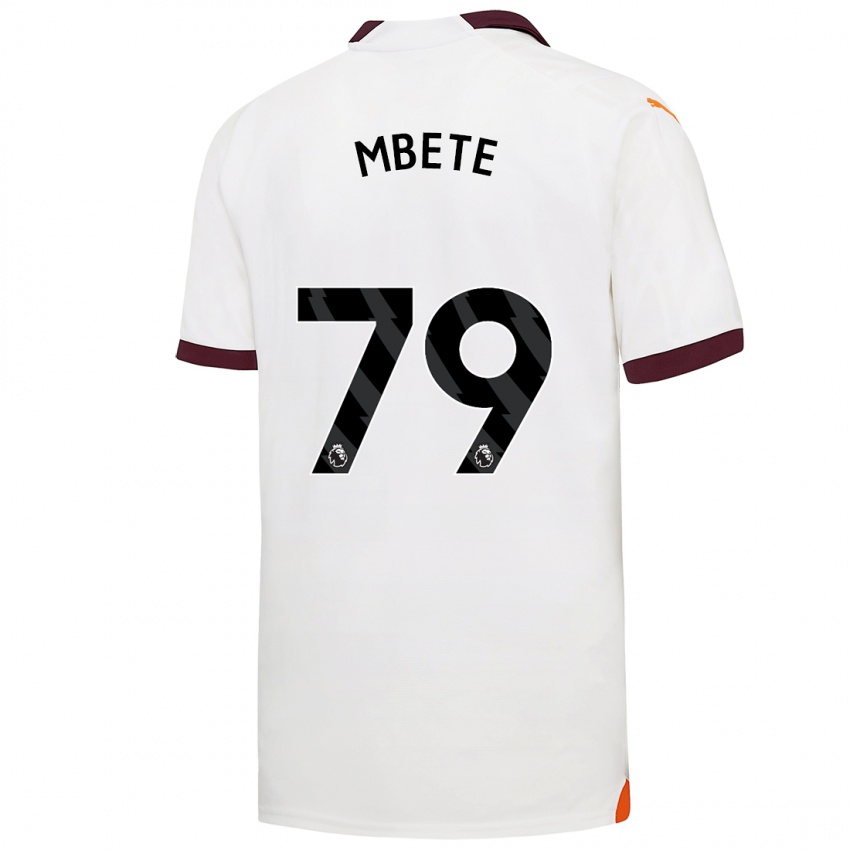 Hombre Camiseta Luke Mbete #79 Blanco 2ª Equipación 2023/24 La Camisa México