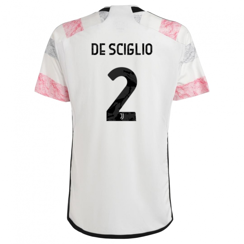 Hombre Camiseta Mattia De Sciglio #2 Blanco Rosa 2ª Equipación 2023/24 La Camisa México