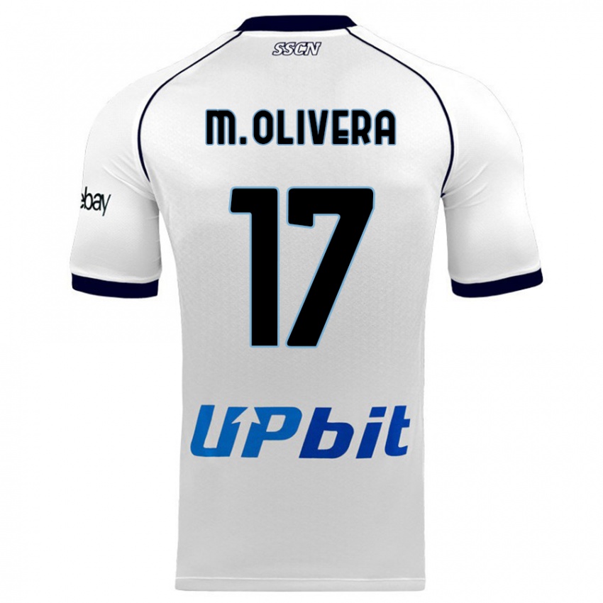 Hombre Camiseta Mathias Olivera #17 Blanco 2ª Equipación 2023/24 La Camisa México